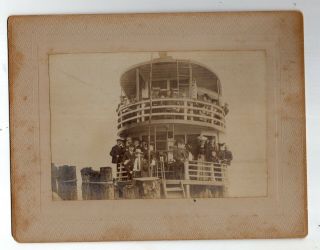 Vintage Photo Passengers On Deck Of Okee Steamboat,  Florida