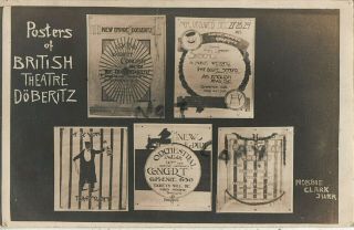 Rare Ww1 Pow Prisoners Of War Camp Poster Designs British Theatre Doberitz
