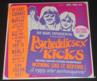Psychedelicsex Kicks Soundtrack Usa Lp,  Dvd White Vinyl Something Weird