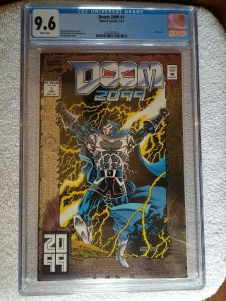 Doom 2099 1,  Cgc 9.  6,  1993,  Marvel Comics,  White Pages