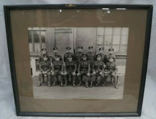 Ww1 Canadian Cef Large Sized Framed Group Photograph