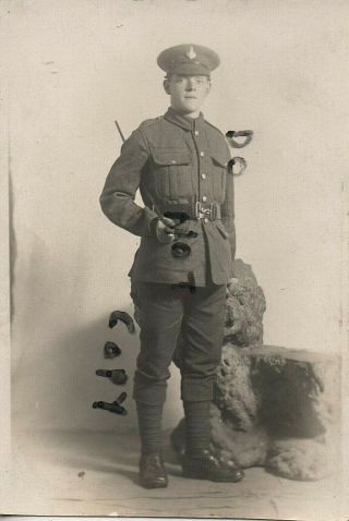 Ww1 Soldier Pte J Armstrong Yorkshire Regiment Third Line Territorial ? Redcar