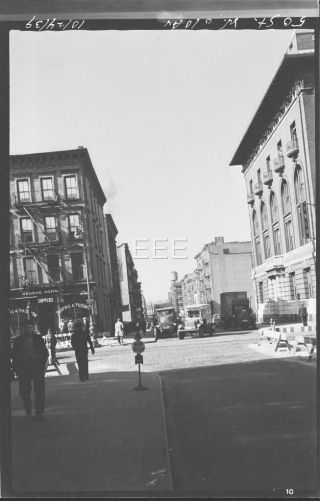 1939 50th St @ W 10th Av Manhattan York City Nyc Old Photo Negative T160