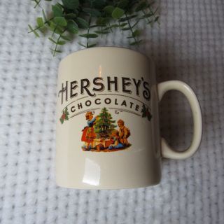 Hershey’s Chocolate Huge Jumbo Galerie Christmas Tree Mug Cup Coffee Euc