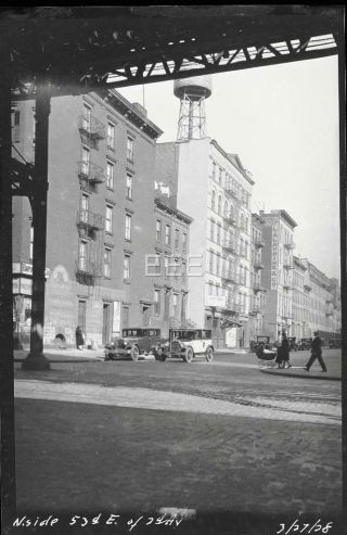 1928 N 53rd St @ E 2nd Av Manhattan York City Nyc Old Photo Negative T169