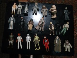 Group Of Vintage Star Wars Figures From The 70s And 80s No Repose 2