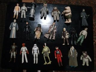 Group Of Vintage Star Wars Figures From The 70s And 80s No Repose 3