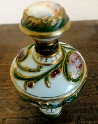 Coalport Antique 19th C Fragonard Perfume Scent Bottle Pitkin & Brown Chicago 4