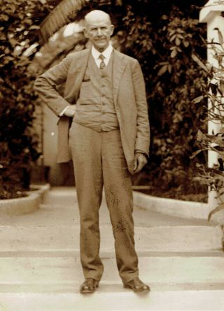 1926 Press Photo Socialist Eugene Debs Running For President On Bermuda Vacation