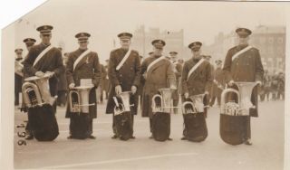 Unusual Old Photo Salvation Army Uniform Band Margate Kent 1930s Sb1