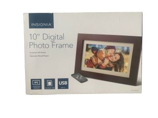 Insignia 10” Premium Lcd Digital Photo Wood Frame Espresso Ns - Dpf10ww - 17
