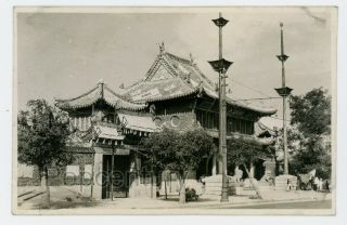Ww2 Vintage Photograph 1940s China Tsingtao Church Temple Qingdao Sharp Photo