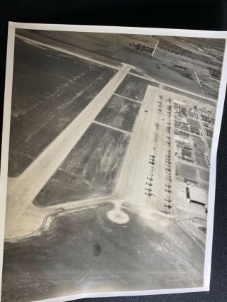 Hondo Field Army Air Base Aerial Photo By Hondo Air Force Base Pilot During Ww2