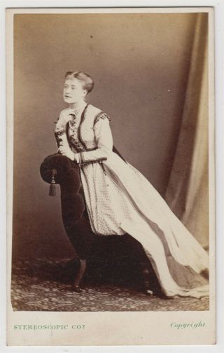 Stage Cdv - Ellen Terry,  Celebrated English Actress By The London Stereoscopic Co.