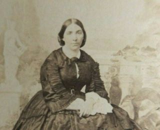 Jessie Benton Fremont Wife Of John C.  1860s Mathew Brady Civil War Cdv Photo