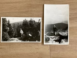 Vintage Photo Adirondacks Mt Marcy 1936 Pair 3”x5”