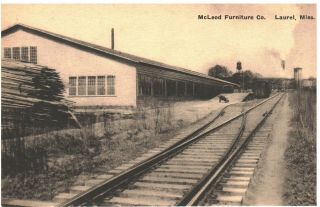 Vintage Postcard - Mcleod Furniture Co. ,  Laurel,  Mississippi