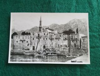Vintage Kyrenia Harbour,  Cyprus 1950s Postcard
