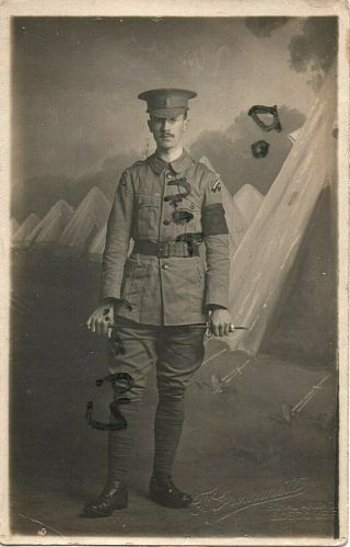 Ww1 Soldier Pte Bournemouth Vtc Volunteer Training Corps Boscombe Photographer