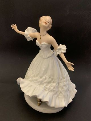 Huge 12” Wallendorf Danceing Balerina Beauty Figurine Rare