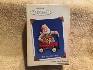 Hallmark Keepsake Ornament - Toymaker Santa - 5th In Collectors Series 2004
