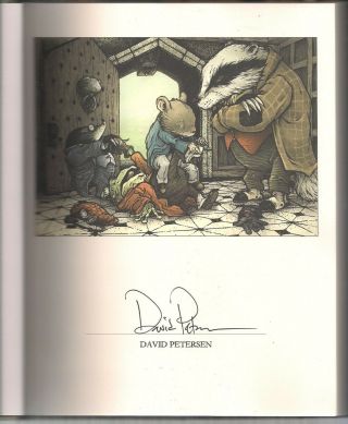 WIND IN THE WILLOWS IDW ' 16 LMTD DAVID PETERSEN (MOUSE GUARD) SIGNED HARDCVR 2