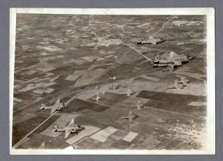 Martin B - 26 Marauder Formation Sardinia Vintage 1944 Ww2 Press Photo