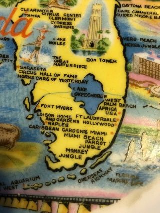 Group of 4 Vintage Florida Souvenir Wall Plates - Africa USA Boca Raton 3