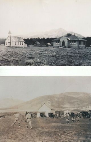 Vintage 5 X 7 Photos Of " Old Town " Of Dillon Colorado Before The Dam
