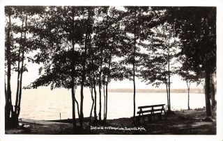 Rppc Gaylord Mi 1924 - 42 View Of Otsego Lake From Idylwild Resort Vintage Gem 552