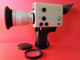Vintage Design // Braun Nizo 801.  8 Movie Camera & Case.