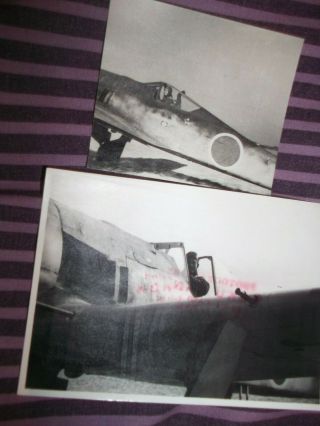 2x Orig Photo = Japanese Ww2 Focke Wulf Fw.  190