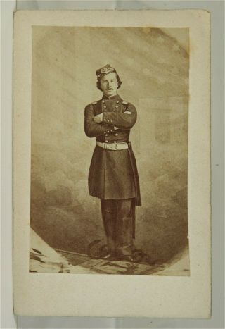 1861 Civil War Colonel Elmer Ellsworth Cdv Photo Portrait Photograph With Snakes