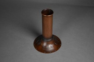 Roycroft / Stickley Design Luke Marshall Hammered Copper Vase 2