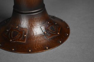 Roycroft / Stickley Design Luke Marshall Hammered Copper Vase 3
