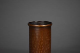 Roycroft / Stickley Design Luke Marshall Hammered Copper Vase 6