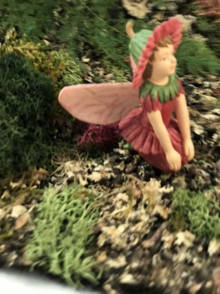 RETIRED Cicely Mary Barker DOUBLE DAISY Flower Figurine Fairy Ornament (broken) 2