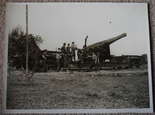 Ww1 Press Photo Western Front British Artillery Railway Gun