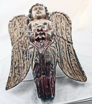 Carved Wood Angel,  Santos Folk Art