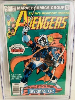 Avengers 196 Marvel Comics Taskmaster 1st Appearance CGC 4.  5 George Perez Art 2