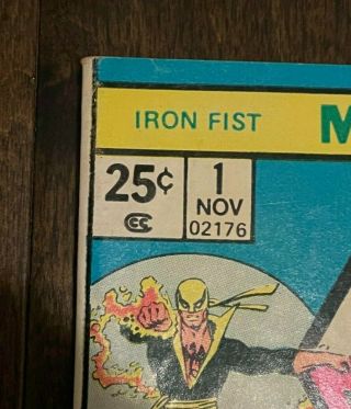 IRON FIST 1,  1975 MARVEL, 3