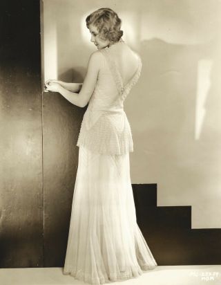 Vintage 1930s Hollywood Ingénue Una Merkel Sublime Art Deco Glamour Photograph 2