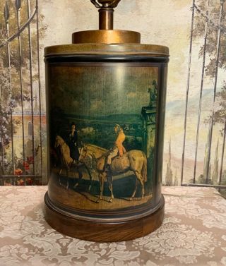 Vintage Frederick Cooper Tea Tin Lamp