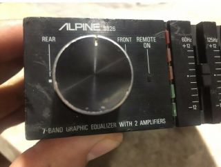 Ols School Vintage Alpine 3026 7 Band Equalizer With 2 Amplifiers