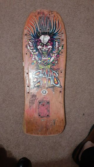Rare Sims Kevin Staab Mad Scientist 80s Skateboard