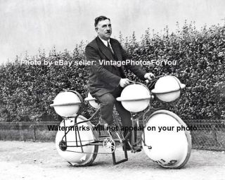 Old Antique Vintage Funny Weird Odd Cool Strange Amphibious Bike Bicycle Photo