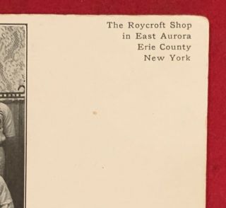 Antique c 1900 Roycroft Shop East Aurora NY Baseball Team Post Card RPPC Vintage 3