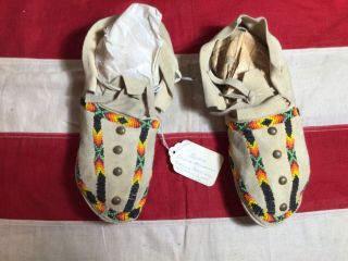 Vintage Sioux Dance Moccasins Native American Indian