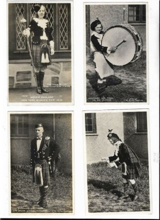 Essex Dagenham Girl Pipers 6 Real Photo Vintage Postcards 15.  11