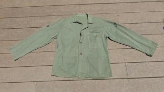 Vtg Ww2 Wwii 1941 Usmc Hbt Herringbone P41 Marines Shirt Jacket Utility